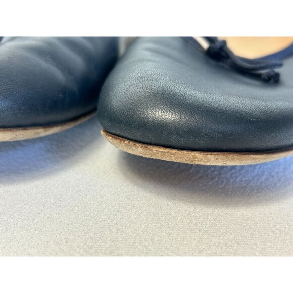 Josefinas Portugal Leather Round Toe Flats in Navy- Sz EU 41 (US 10) - Picture 9 of 11